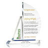 Crystal Sailboat Executive Retirement Gift Plaque