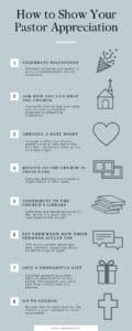 How to Show Your Pastor Appreciation infographic