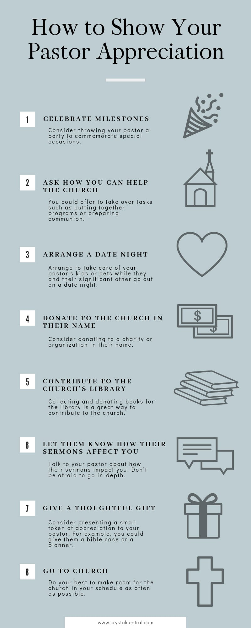 How to Show Your Pastor Appreciation infographic