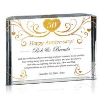 Religious 50th Golden Wedding Anniversary Gift for Parents