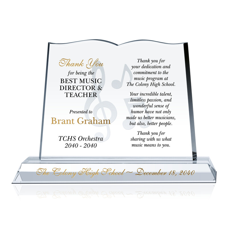 Music Director Appreciation Gift Wording