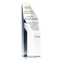 Custom Engraved Crystal Hexagon Customer Service Award