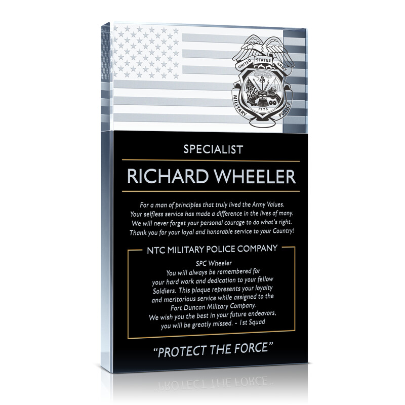 Military Police Retirement Gift
