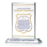 Policeman’s prayer gift plaque