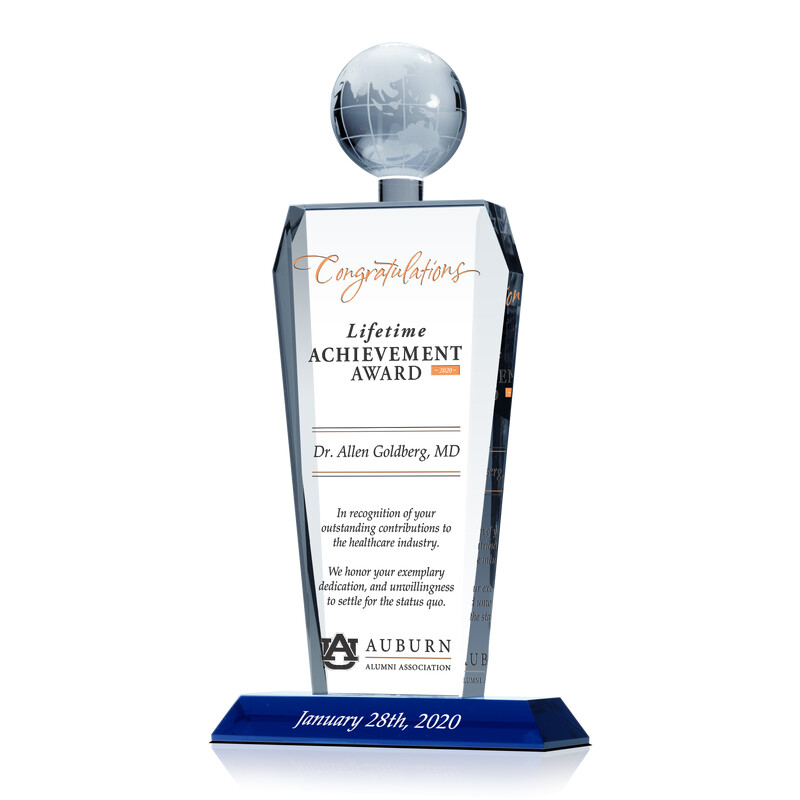 Custom Crystal Healthcare Industry Lifetime Achievement Awards  