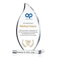 Crystal Flame Employee Service Appreciation Award