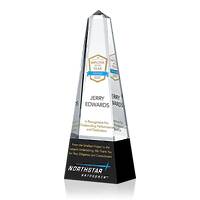 Obelisk Crystal Employee of the Year Award Trophy