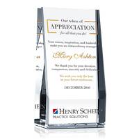 Personalized Crystal Farewell/Departing Gift Plaque