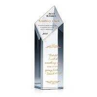 Dimond Tower Crystal Religious Retirement Gift Plaque for Co-worker, Manager, Supervisor