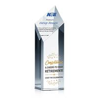 Crystal Retirement Congratulation Gift Plaque