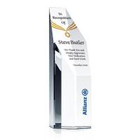 Hexagon Crystal Employee Recognition Award Tower