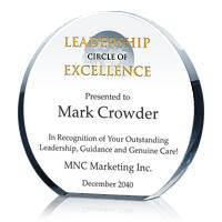 Crystal Globe Leadership Circle of Excellence Award