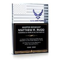 USAF Service Recognition Gift Plaque