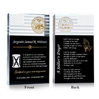 Personalized Crystal A Soldier’s Prayer Gift Plaque