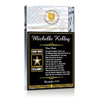 Personalized Crystal Military Spouse Appreciation Gift Plaque with ...