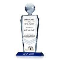 Crystal Imperial Globe Employee of the Year Award