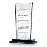 Personalized Crystal Boss Farewell Thank You Gift
