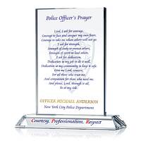 Police Prayer Plaque with NYPD motto