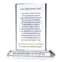 Law Enforcement Creed Plaque