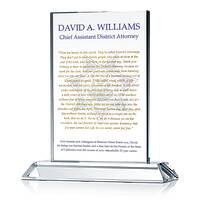 District Attorney Quote Plaque