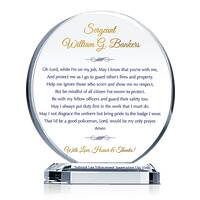 Law Enforcement Office Prayer Plaque