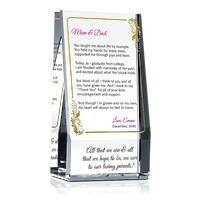 Graduation Appreciation Plaque for Parents