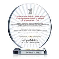 Oath of Pharmacist Graduation Gift Plaque