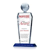 Crystal Global Business Lifetime Achievement Award Trophy