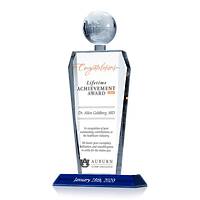 Crystal Global Business Lifetime Achievement Award Trophy