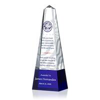 Crystal EMS Retirement Gift Plaque