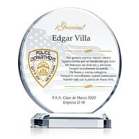 Placa de regalo de graduación de NYPD