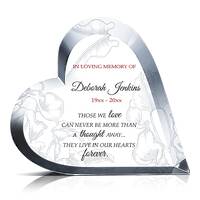 Personalized Standing Heart Memorial Gift