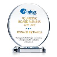 Board Member Crystal Recognition Plaque – Leadership Appreciation Gift