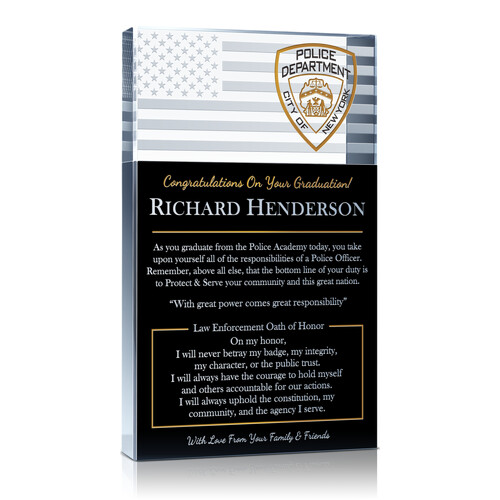 Law Enforcement Graduation Sayings & Oath of Honor