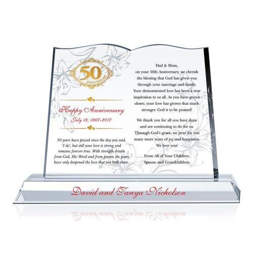 50th Wedding Anniversary Quote and Wishes for Parents