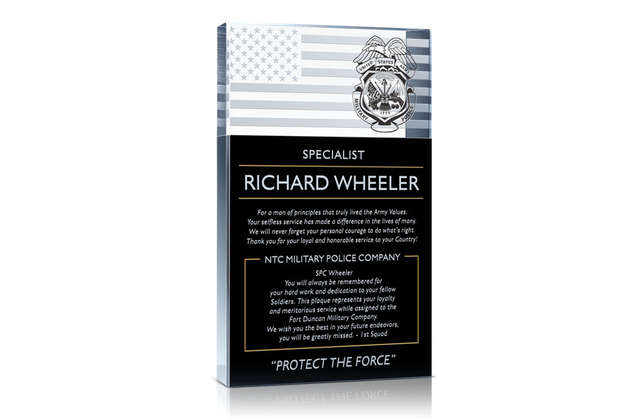 Military Police Retirement Gift