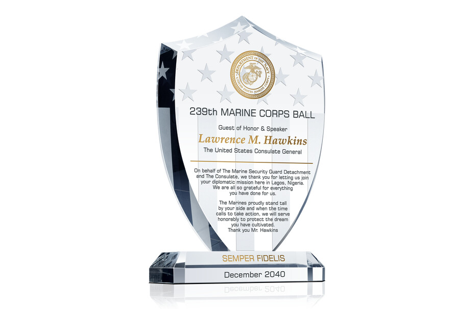 Marine Corps Ball Guest of Honor Award