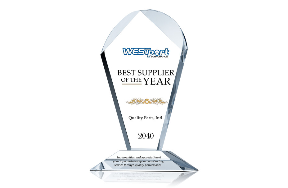 Best Supplier Of The Year Award Plaque