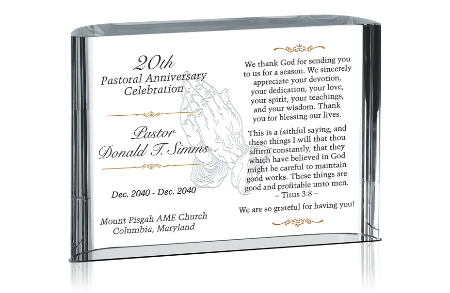  20th Pastoral Anniversary Gift Idea