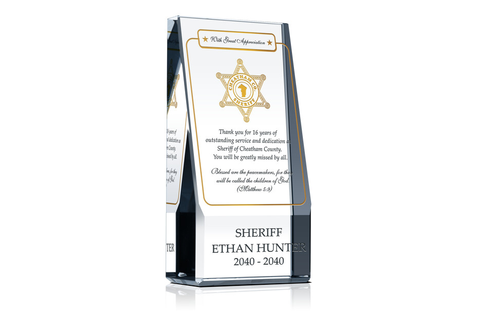Religious Retirement Award for Sheriff