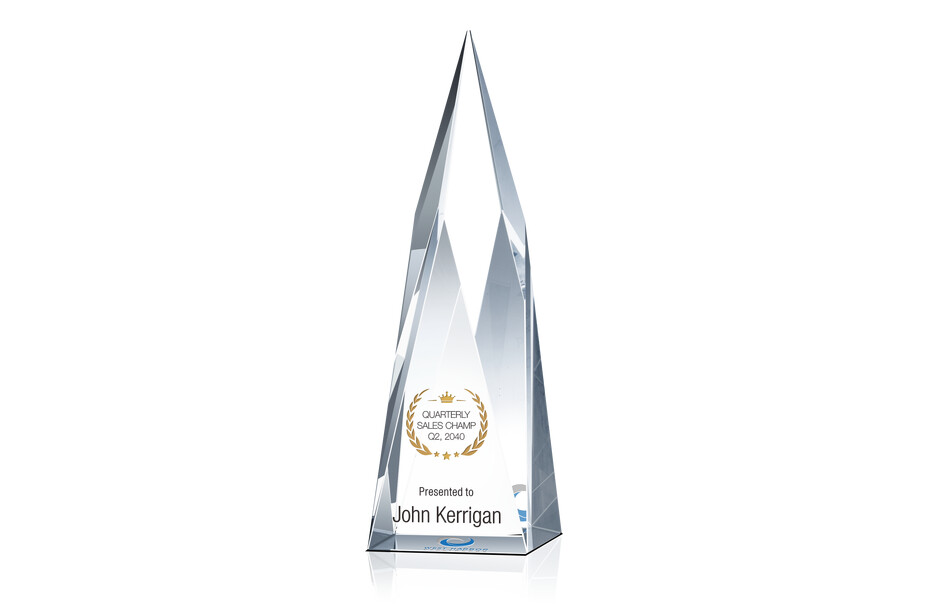 Crystal Summit Sales Champion Award Trophy