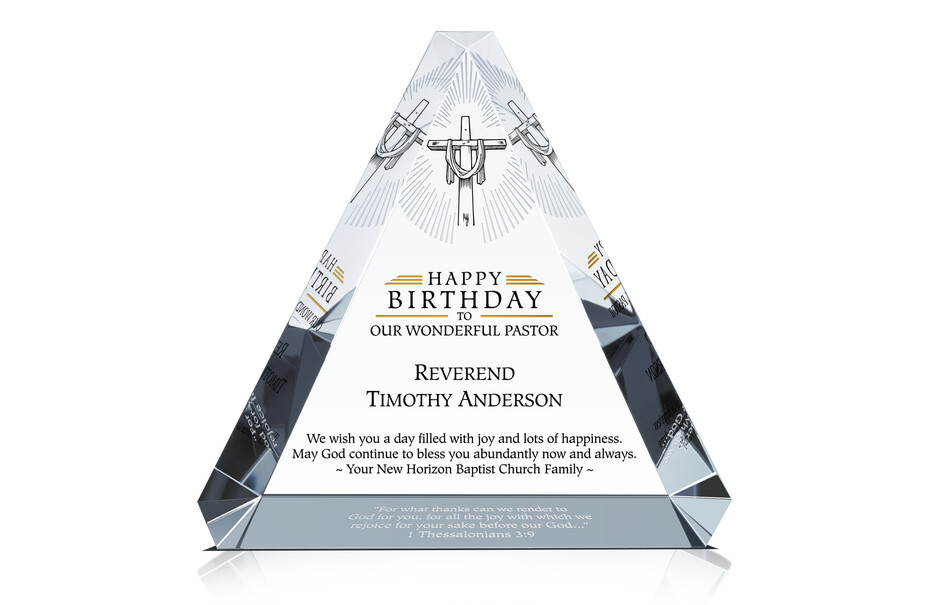 Happy Birthday Gift Plaque for Pastor