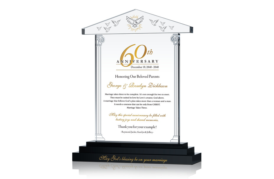 60th Anniversary Gifts for Parents 