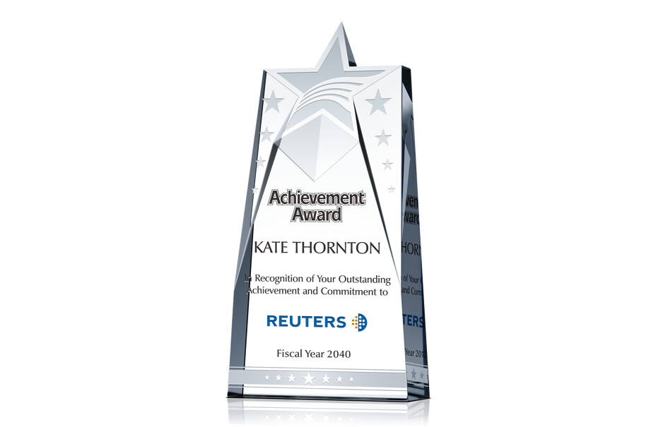 Star Achievement Award Plaque