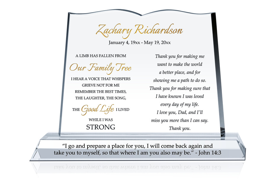 Custom Religious Sympathy Gift for Loss of Father