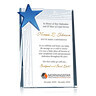 “Best Wishes” Crystal Employee Retirement Gift Plaque