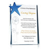 Crystal Star Retirement Gift Plaque for Woman