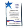 Stars and Stripes Patriotic Police Officer Retirement Gift Plaque