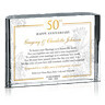Personalized 50th Wedding Anniversary Gift for Couple