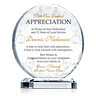 Circle Appreciation Gift Plaques | Crystal Central